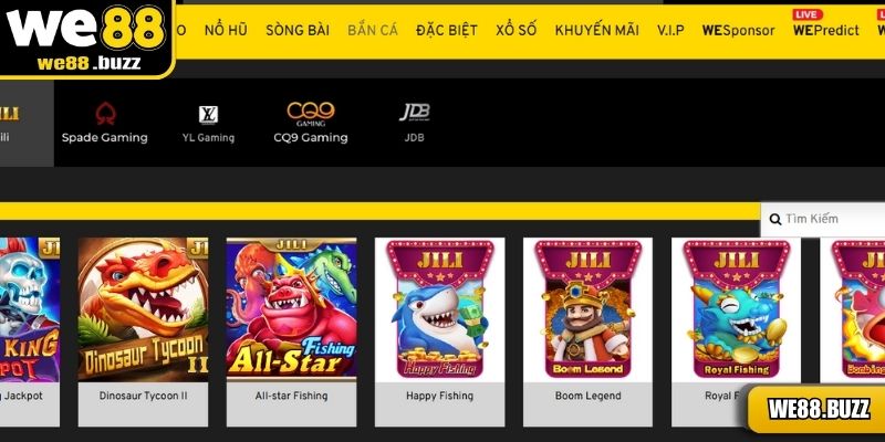 Bắn cá WE88 đầu tư công nghệ hiện đại, thưởng cao